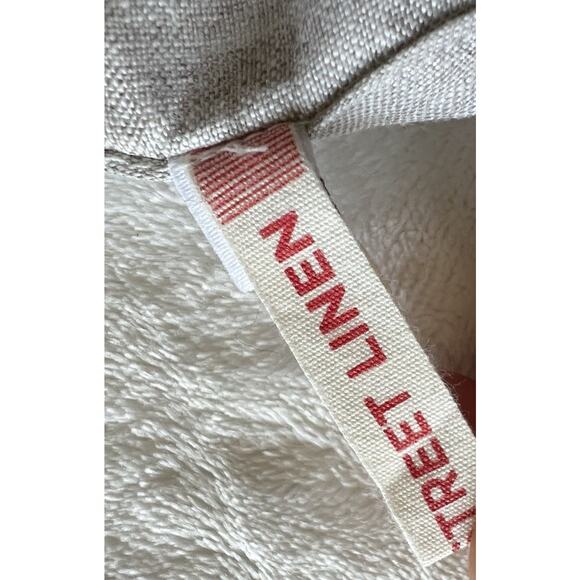 SOUTH STREET LINEN Sz 0 US Small Cream Metallic Criss Cross Shell Tank Top NWOT - Picture 16 of 16